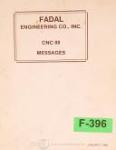Fadal-Fadal VMC CNC 88 Messages Manual 1988-VMC-01